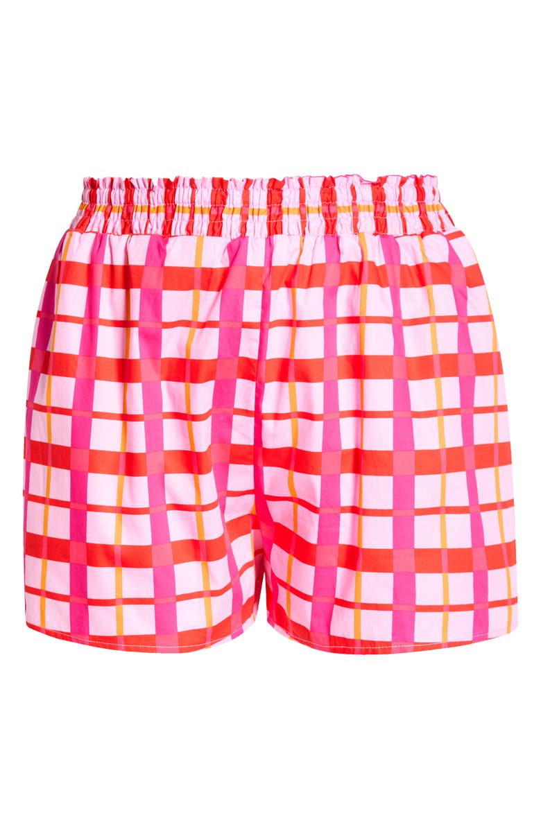 SUGARLIPS Darvy Check High Waist Shorts, Main, color,