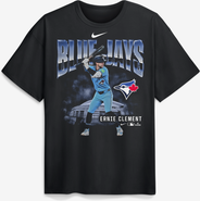 Nike Men's Nike Ernie Clement Black Toronto Blue Jays Enlarged Player Graphic Max90 Heavyweight T-Shirt