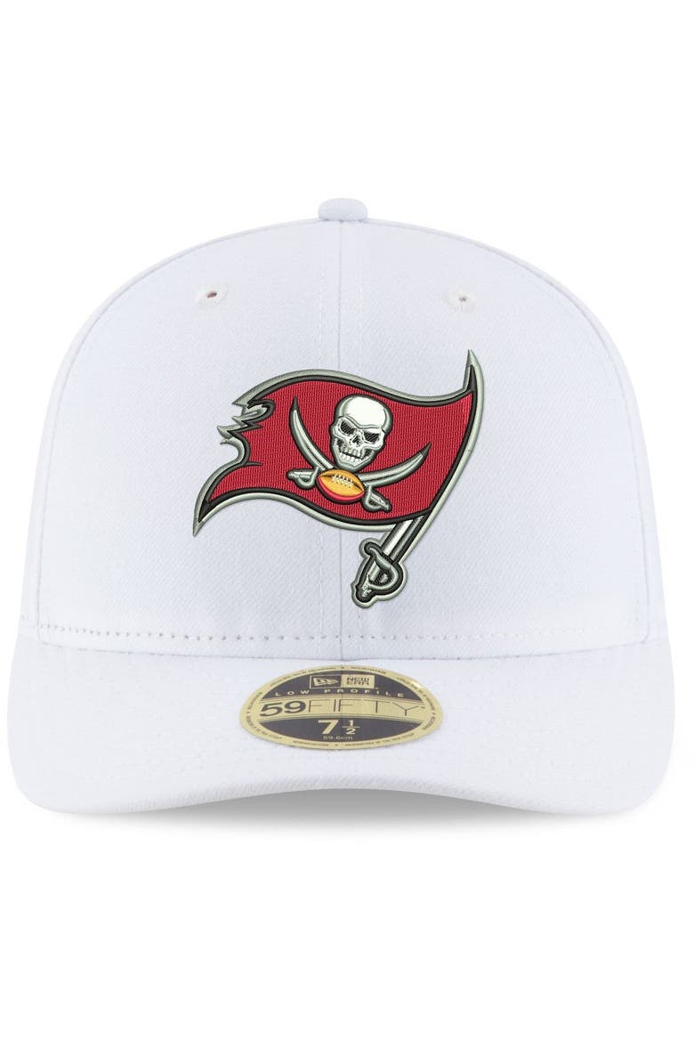 Men's New Era White Tampa Bay Buccaneers Omaha Low Profile 59FIFTY Fitted Hat, Alternate, color, WHITE
