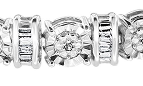 Effy Sterling Silver Diamond Bracelet In Silver