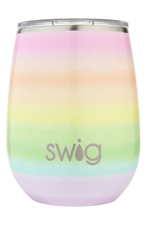 Over the Rainbow Stemless Travel Wine Cup