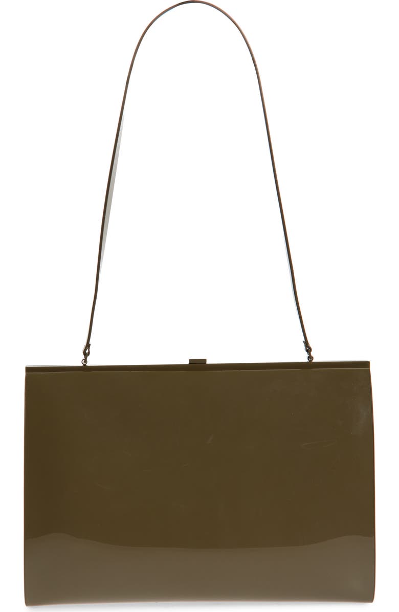 Saint Laurent Large Gaia Patent Leather Shoulder Bag, Alternate, color,