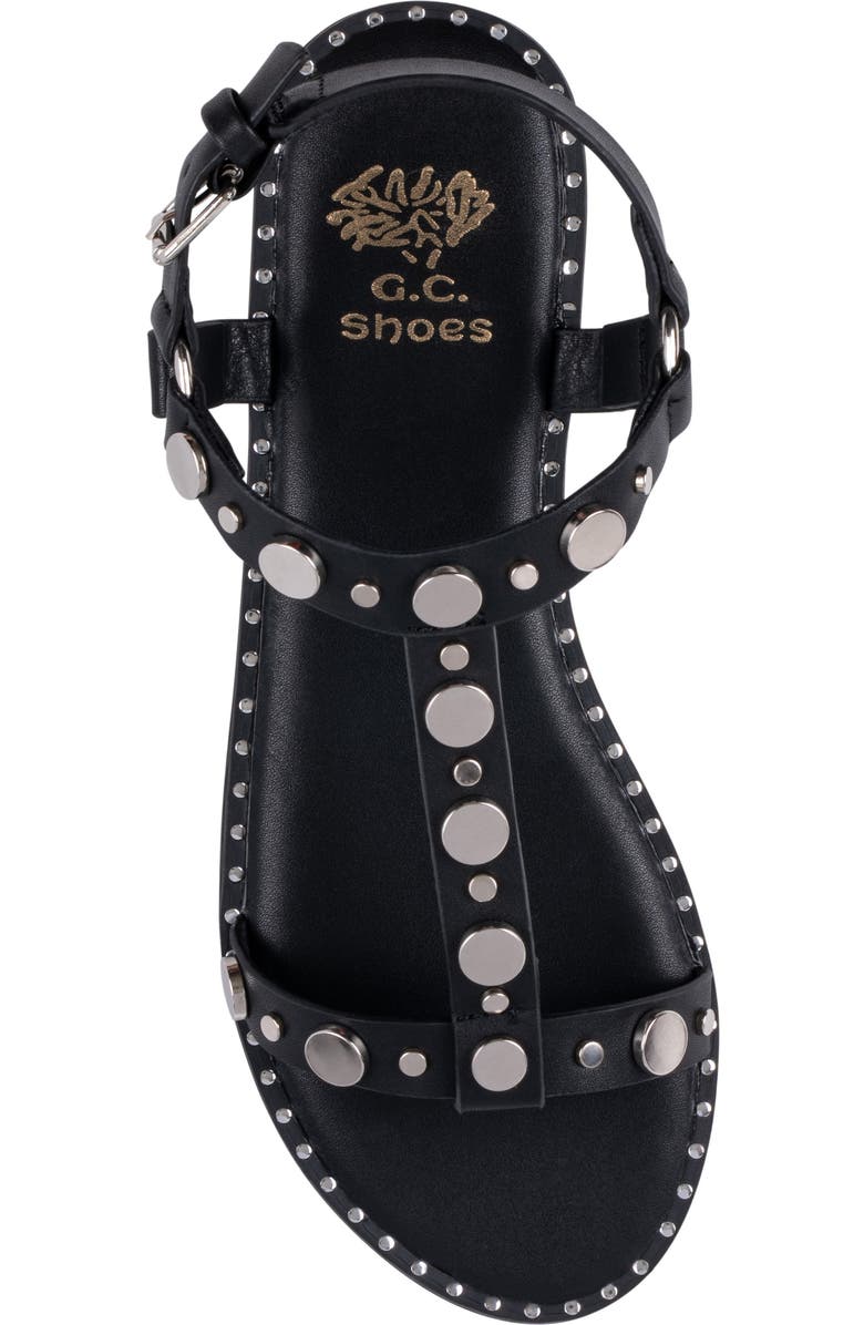 GOOD CHOICE NEW YORK Trinity Studded Sandal, Alternate, color, Black