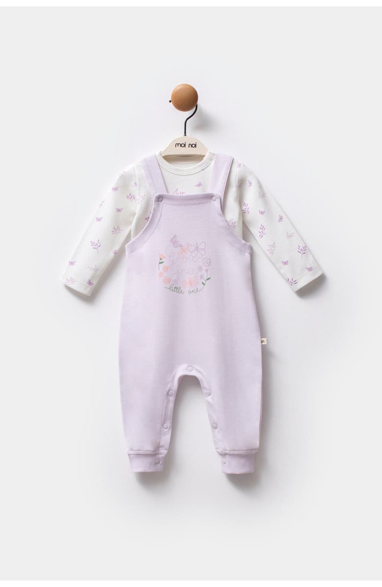 moi noi Growing Butterfly One-Piece Set, Alternate, color, Purple