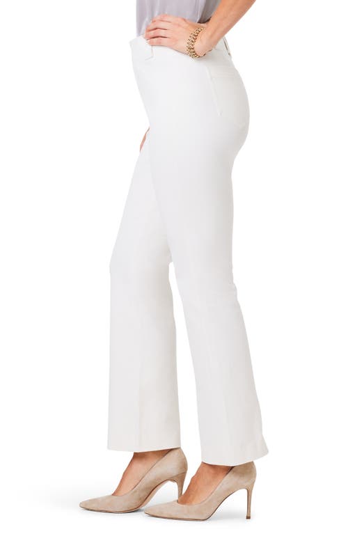 Nic + Zoe Womens Pull On Mid-rise Straight Leg Pants In Classic Cream