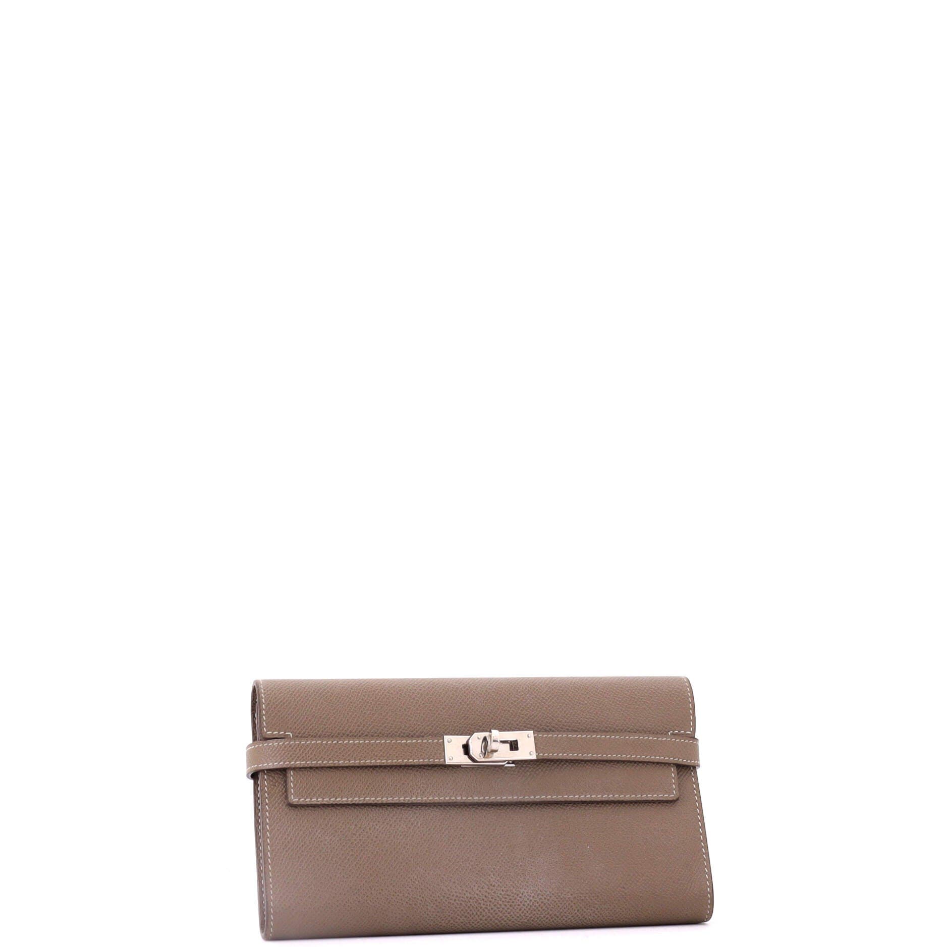 Kelly Wallet Epsom Long, Alternate, color, Grey