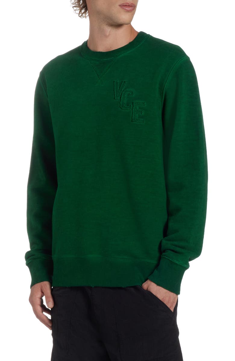 Golden Goose Journey Crewneck Sweatshirt, Main, color, Green Jacket