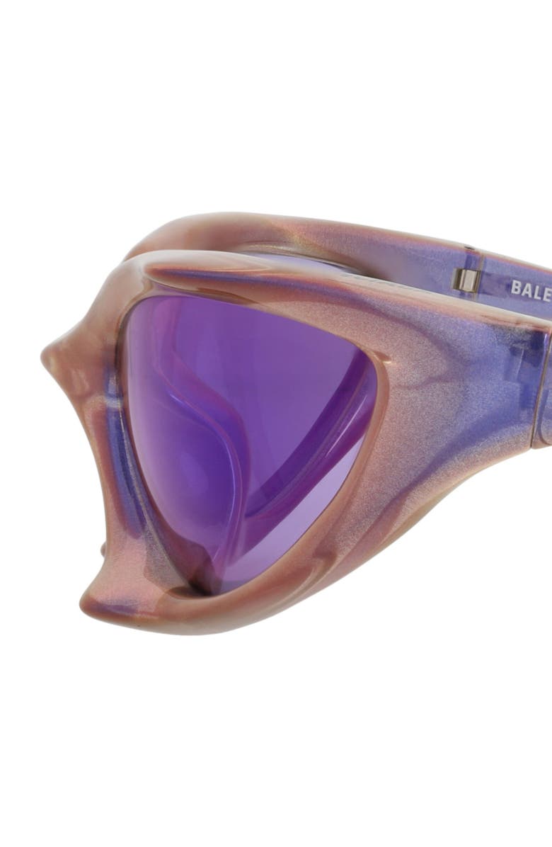 Balenciaga 67mm Shield Sunglasses, Alternate, color, 