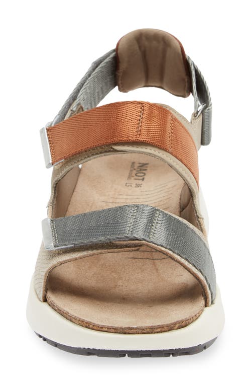 Naot Odyssey Slingback Sandal In Beige Lizard/soft Beige