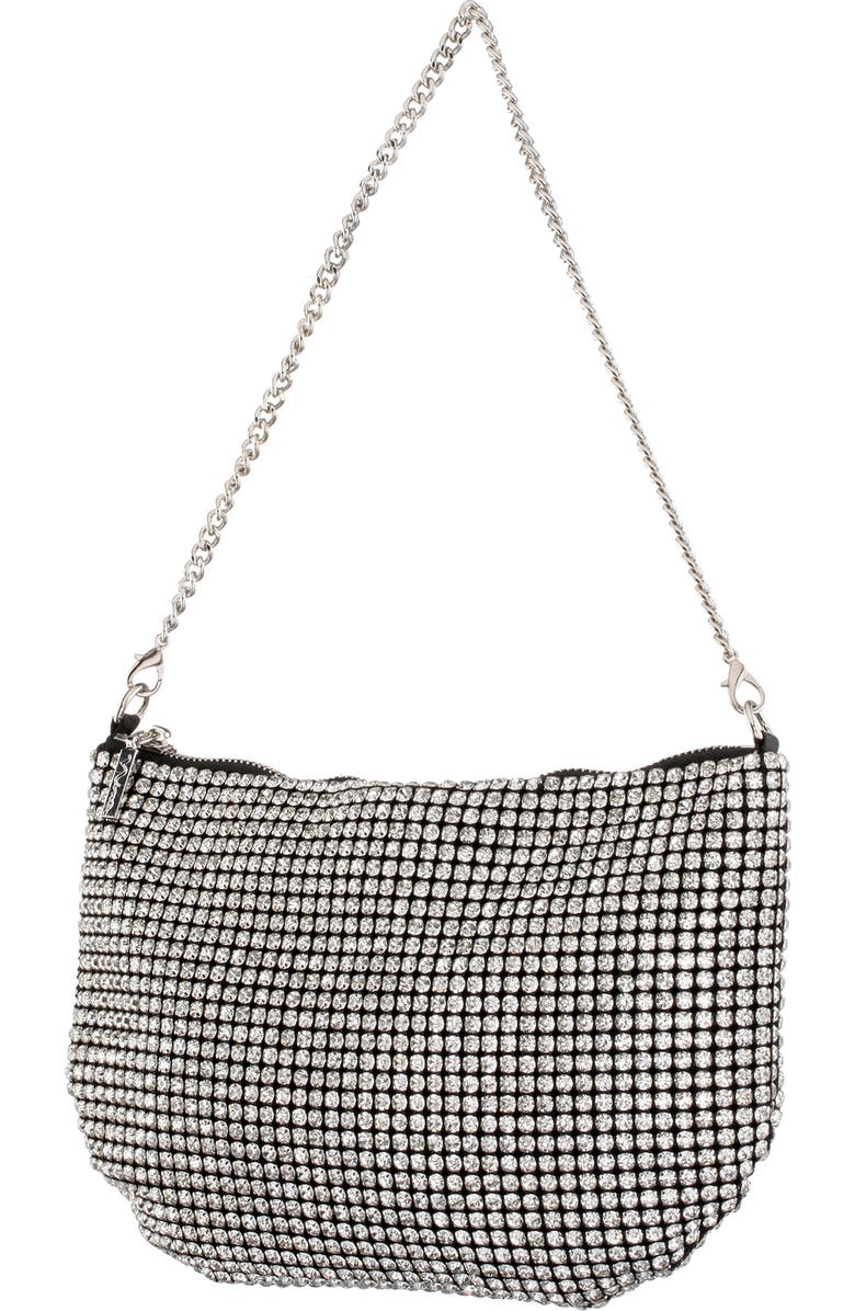 Nina Large Crystal Baguette Bag, Alternate, color,