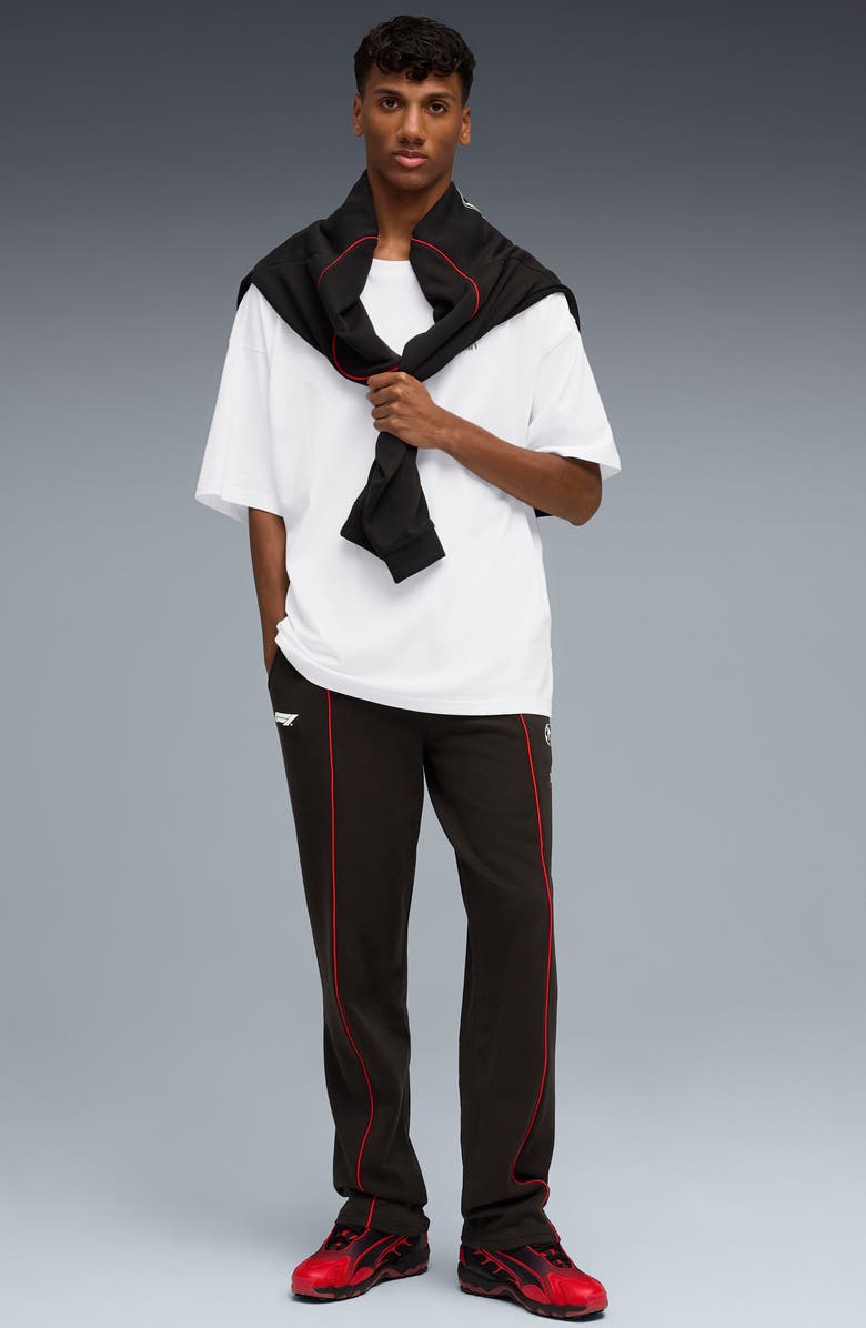 PUMA Relaxed Fit Formula 1<sup>®</sup> Logo Sweatpants, Alternate, color, Puma Black