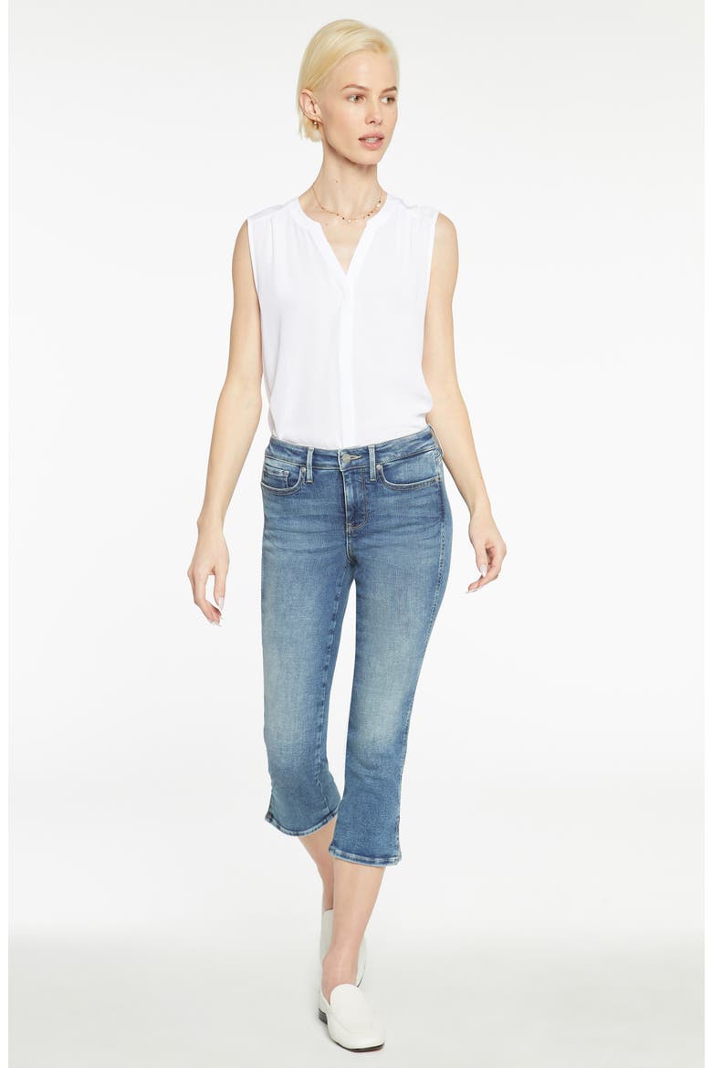 Chloe Side Slit Capri Jeans, Alternate, color, LOIRE