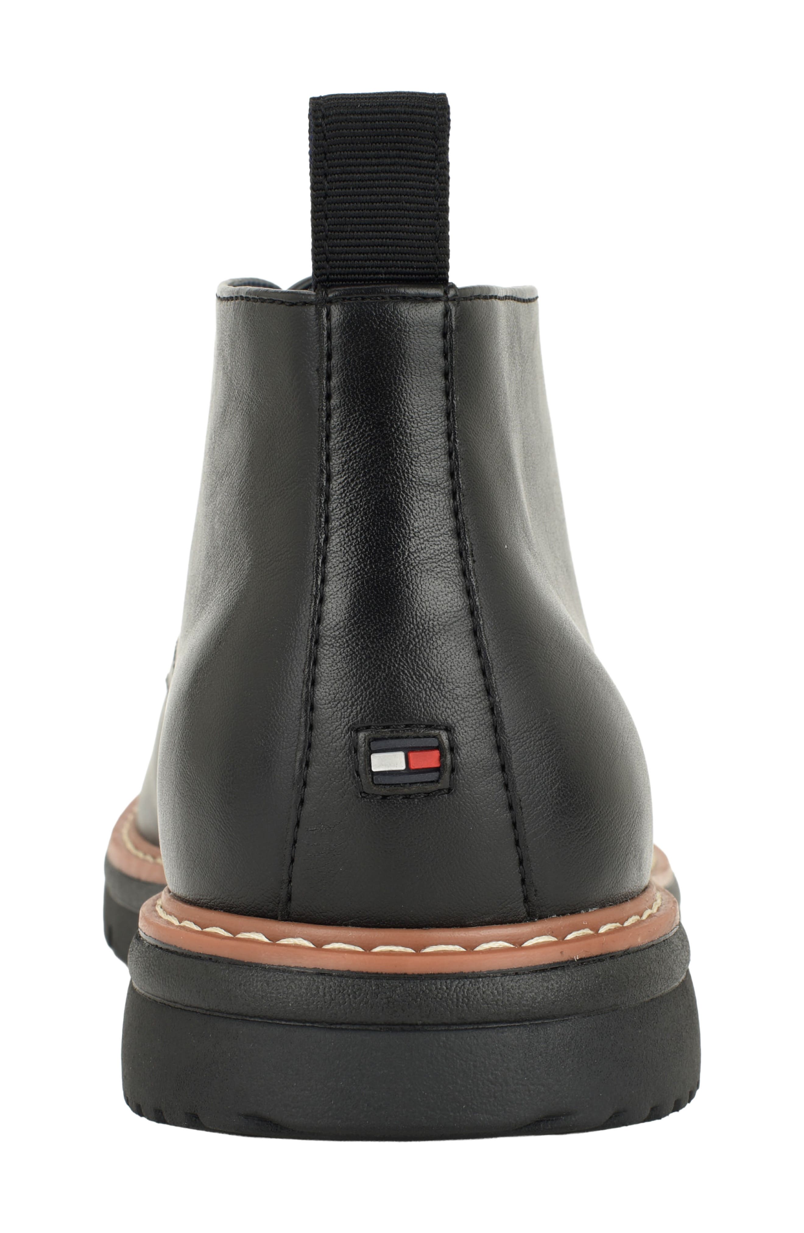 Voxer Faux Leather Chukka Boot, Alternate, color, BLACK