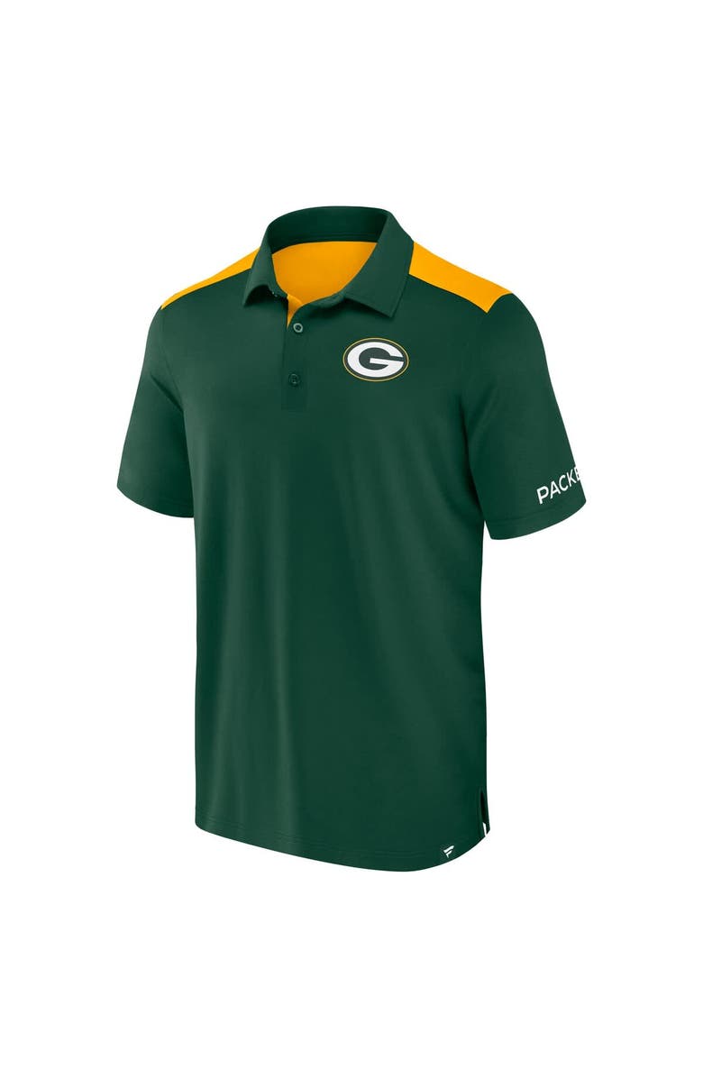 FANATICS Men's Fanatics  Green/Gold Green Bay Packers Colorblock Polo, Alternate, color, 