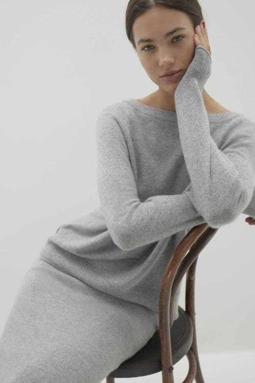 Naked Cashmere Azalea Cashmere Boatneck Sweater In Gray