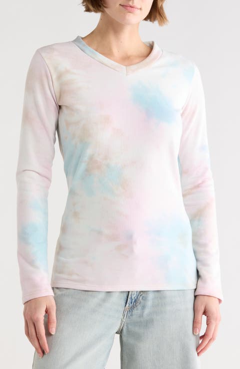 Tie Dye V-Neck Sweater