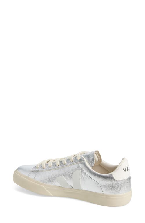 Veja Volley Leather Sneakers Color Silver In Silver White