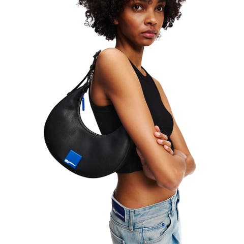 Box Logo Half-Moon Shoulder Bag