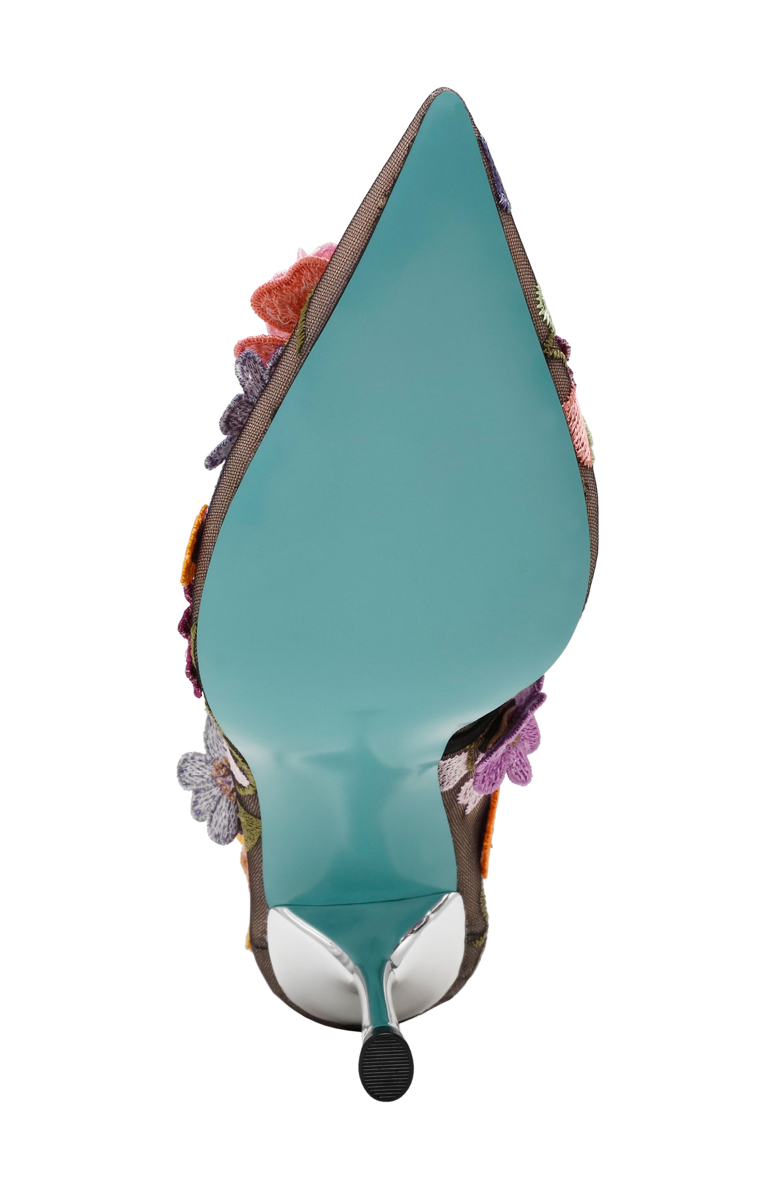 Betsey Johnson Aimey Pointed Toe Pump, Alternate, color, Black Floral