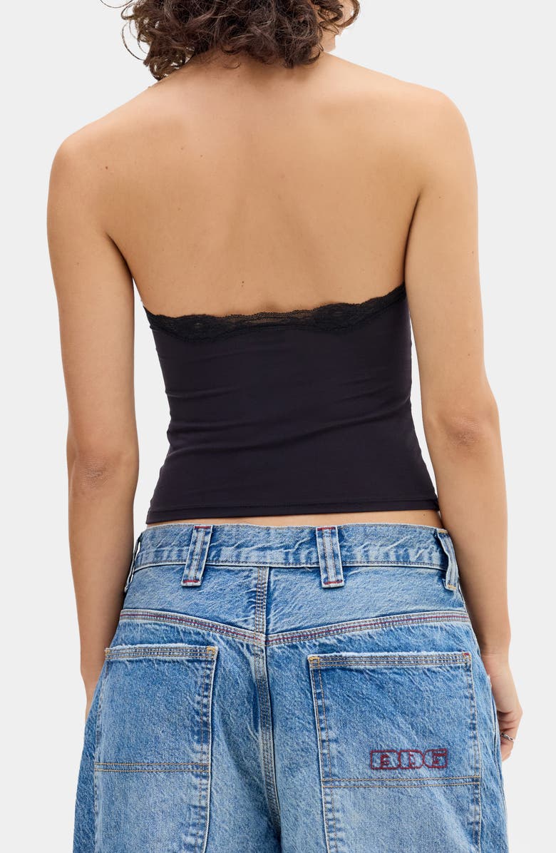 Je T'aime Lace Trim Halter Top