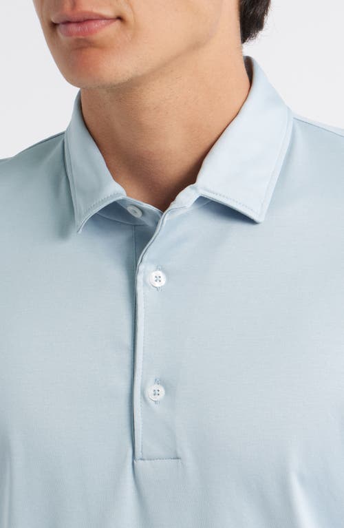 Aurélien Aur1 Solid Cotton Polo In Blue