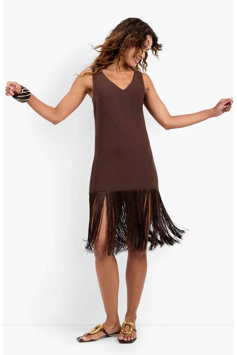 Aymani Dress, Alternate, color, Carob