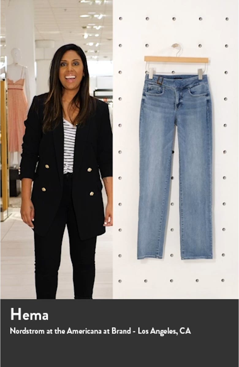 Marilyn Buckle Waist Straight Leg Jeans, sales video thumbnail