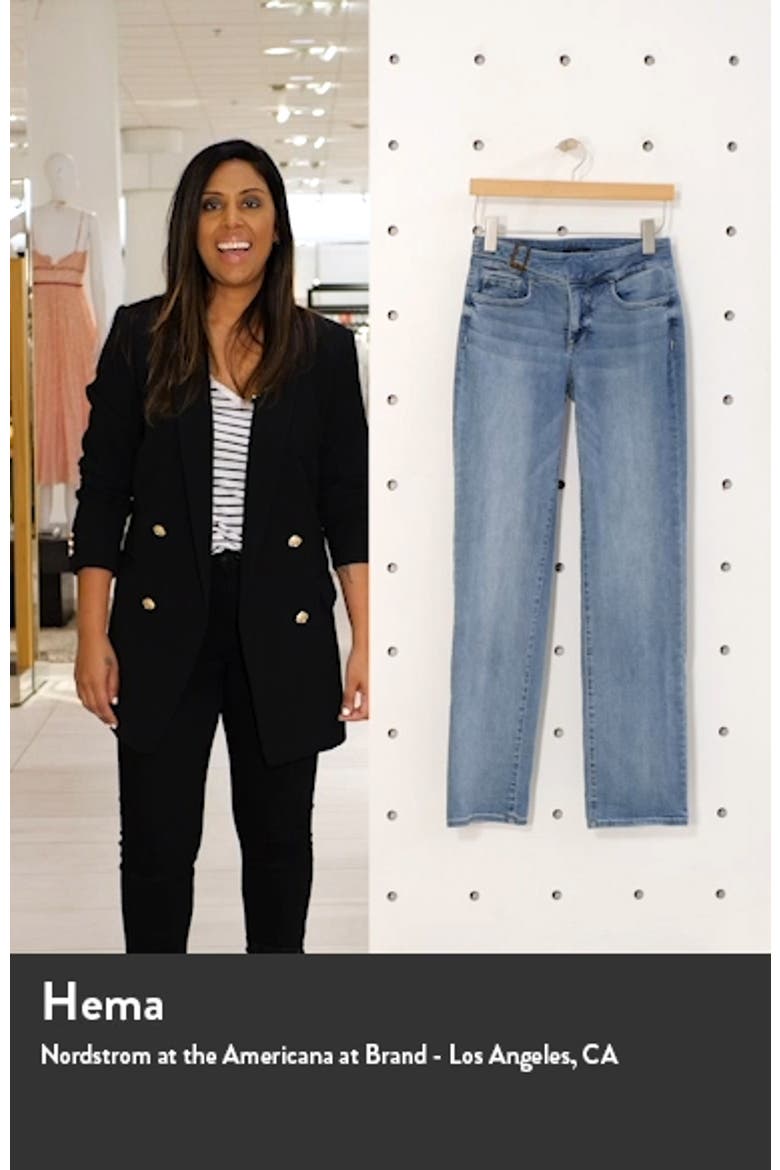 Marilyn Buckle Waist Straight Leg Jeans video