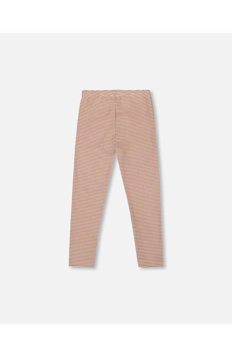Deux par Deux Rib Striped Leggings, Alternate, color, Beige And Off-White