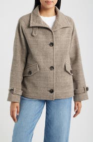 Sam Edelman Plaid Wool Blend Jacket