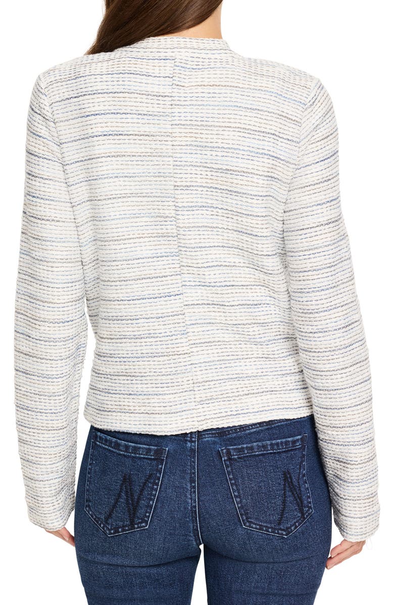 NIC+ZOE Sparkle Knit Jacket, Alternate, color, Cream Multi