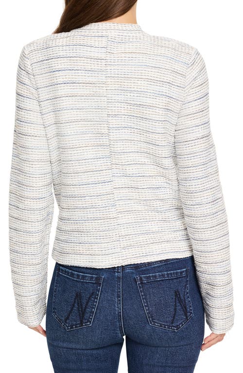 Nic + Zoe Nic+zoe Sparkle Knit Jacket In White