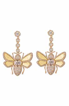 EYE CANDY LOS ANGELES Bee CZ Drop Earrings