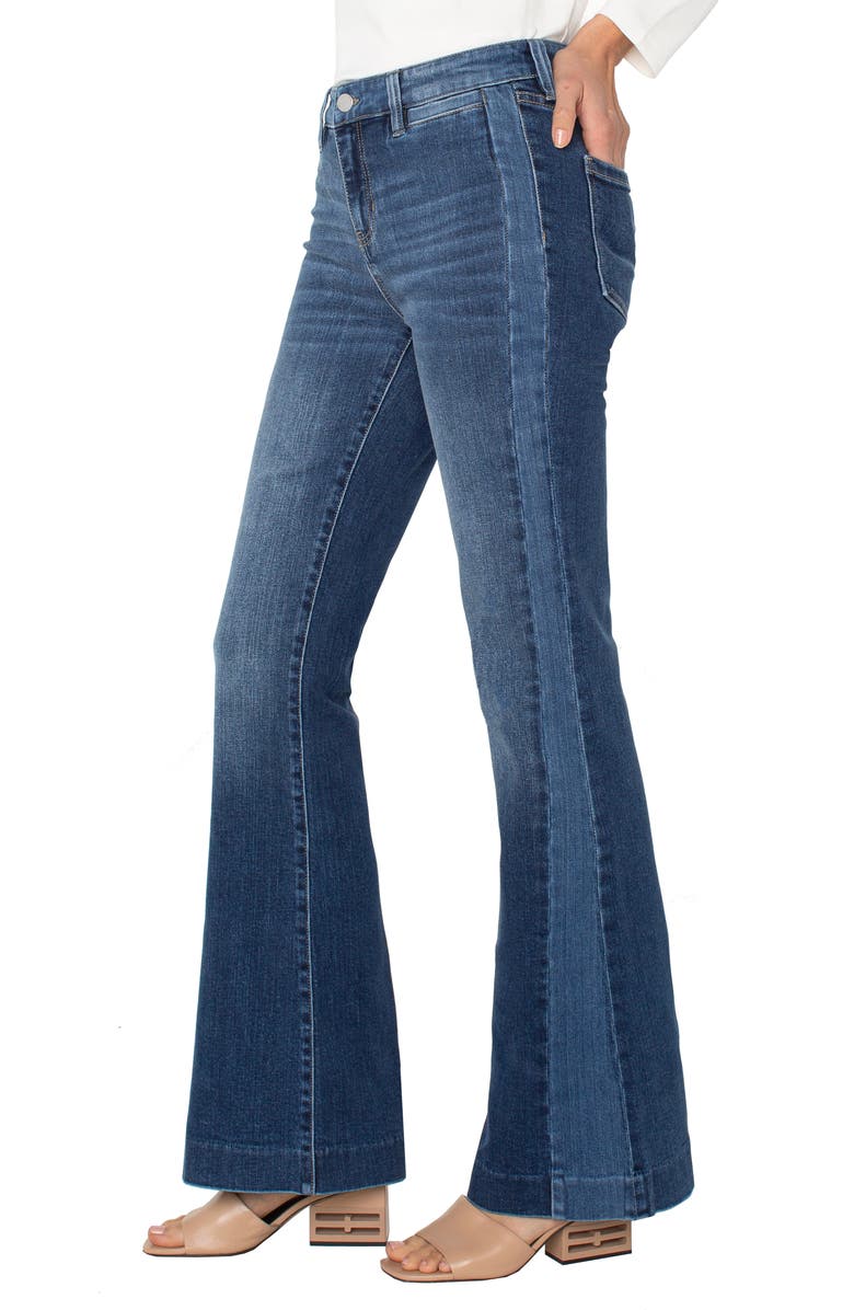 Liverpool Los Angeles Hannah Welt Pocket Flare Jeans, Alternate, color,
