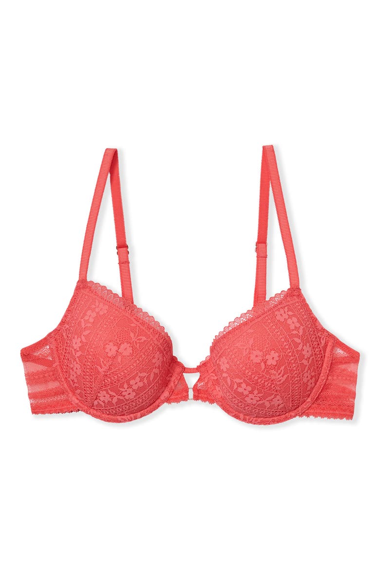 Aura N°4 Classique Underwire Bra, Alternate, color, CORAL
