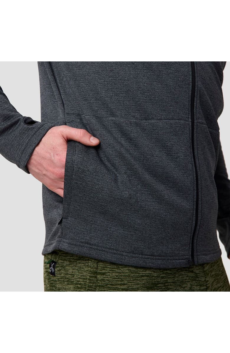 Coalatree Unisex Baseline Midlayer Fleece Jacket, Alternate, color, Charcoal