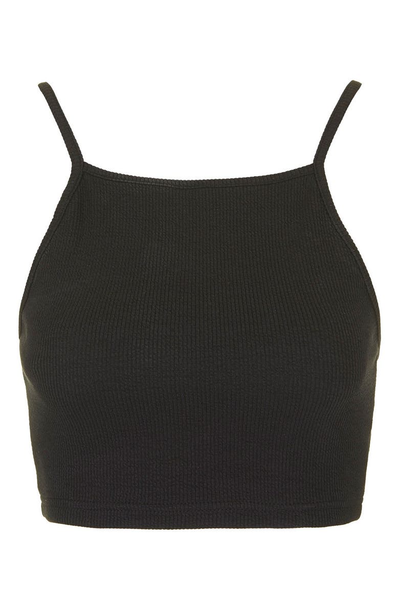 Topshop Ribbed Bralette, Alternate, color,