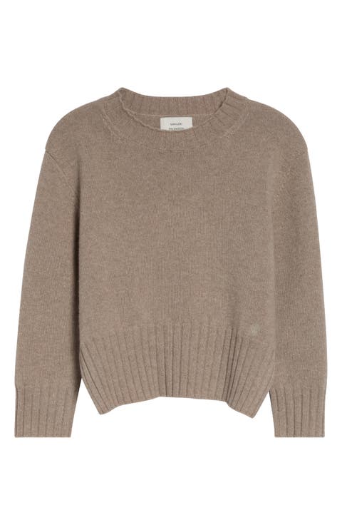 Mora Three-Quarter Sleeve Cashmere Sweater