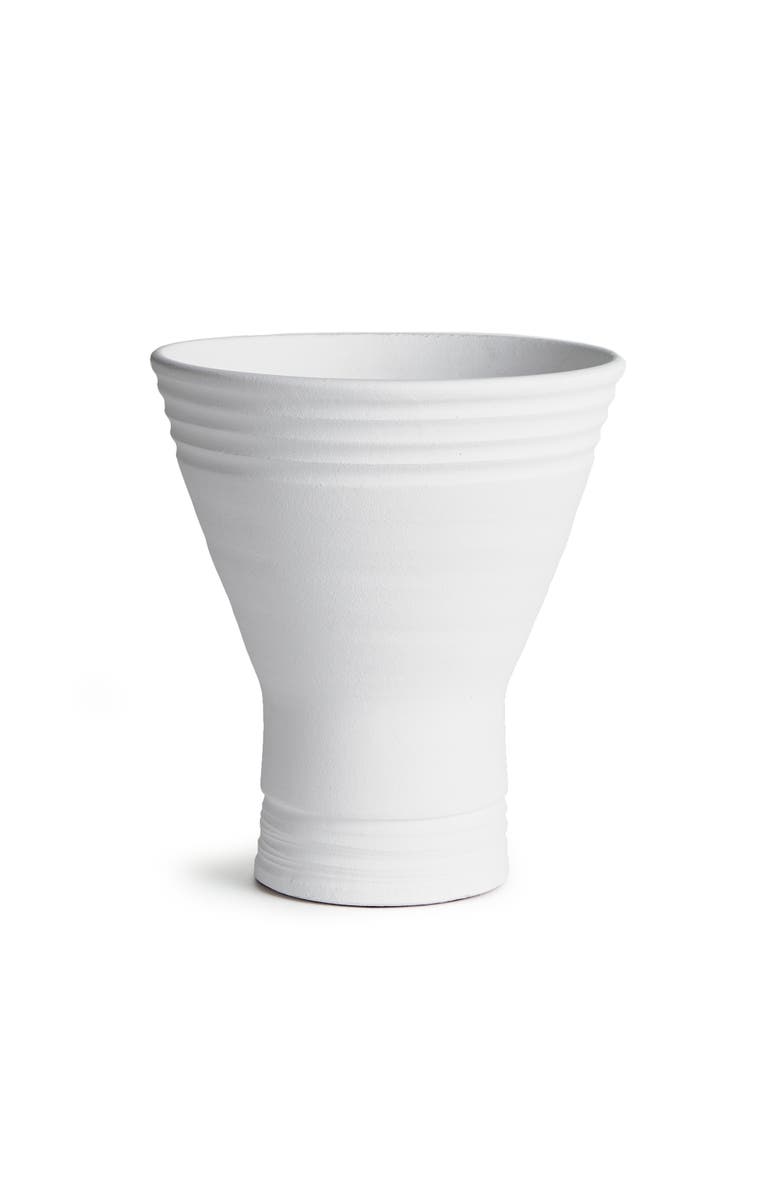 Napa Home & Garden Larson Vase Short, Main, color, White