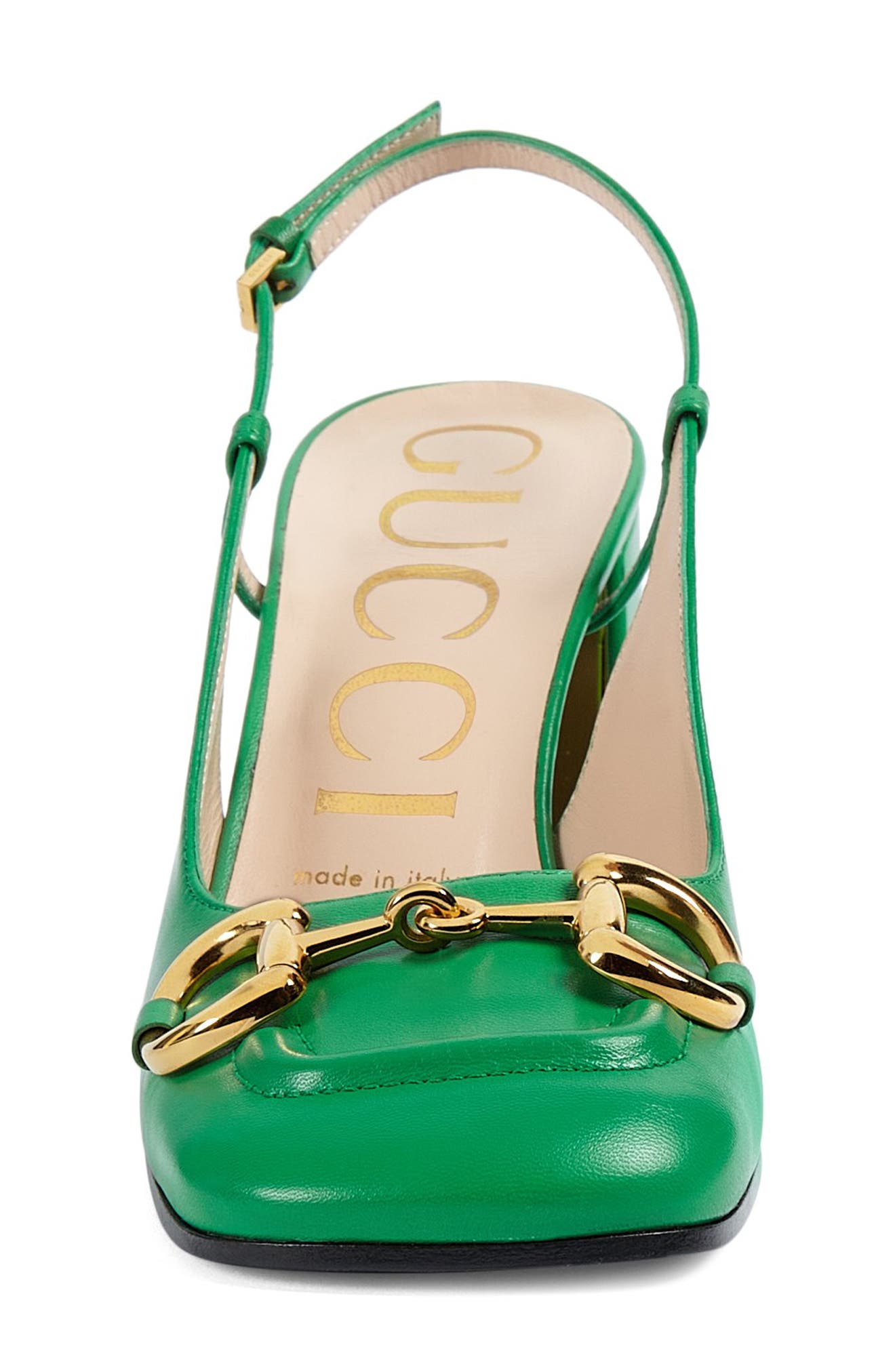 Gucci Baby Horsebit Slingback Pump, Alternate, color, 
