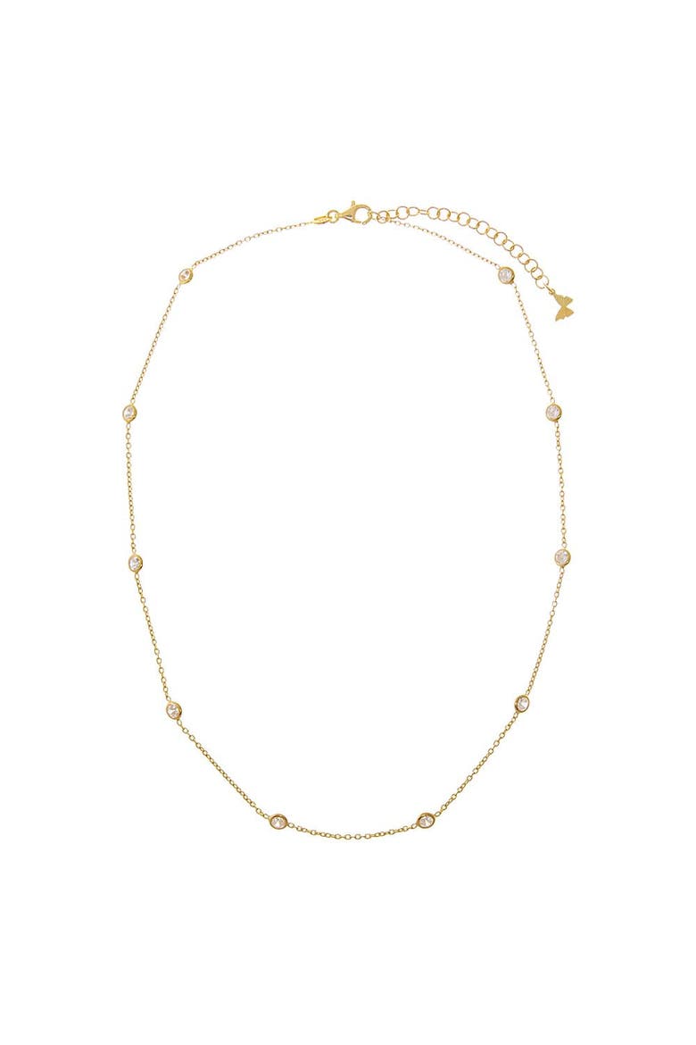 Diamond By The Yard Necklace, Alternate, color, Gold - 18 Inch