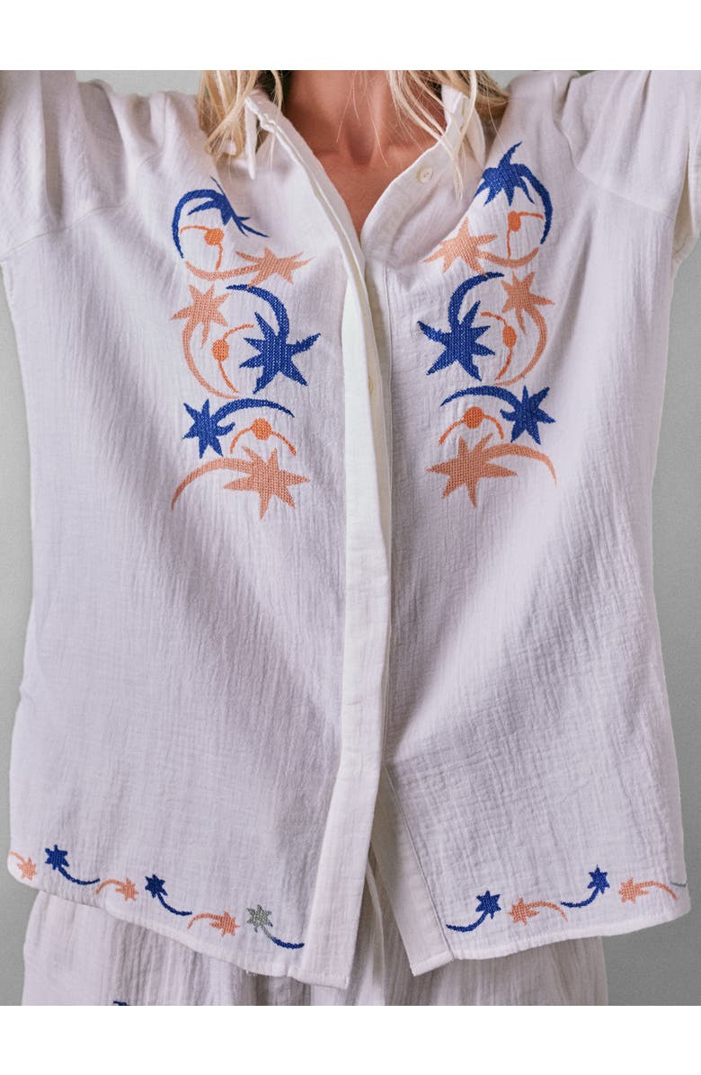 Cape Cove Celestrial Stella Blouse, Alternate, color, Ivory