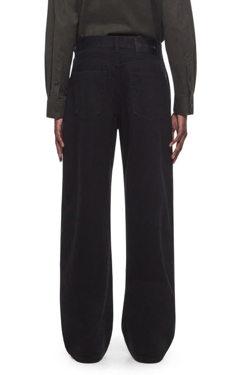 Pleated Relaxed Fit Jeans