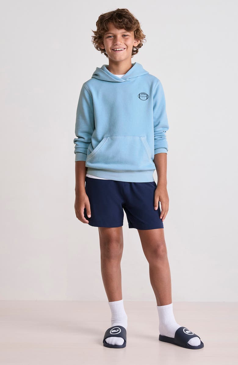 vineyard vines Kids' Football Graphic Hoodie, Alternate, color, Jake Blue