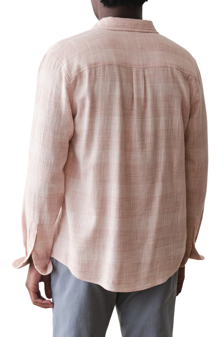 Classic Fit Stretch Selvedge Button-Up Shirt, Alternate, color, WARM STRIPE