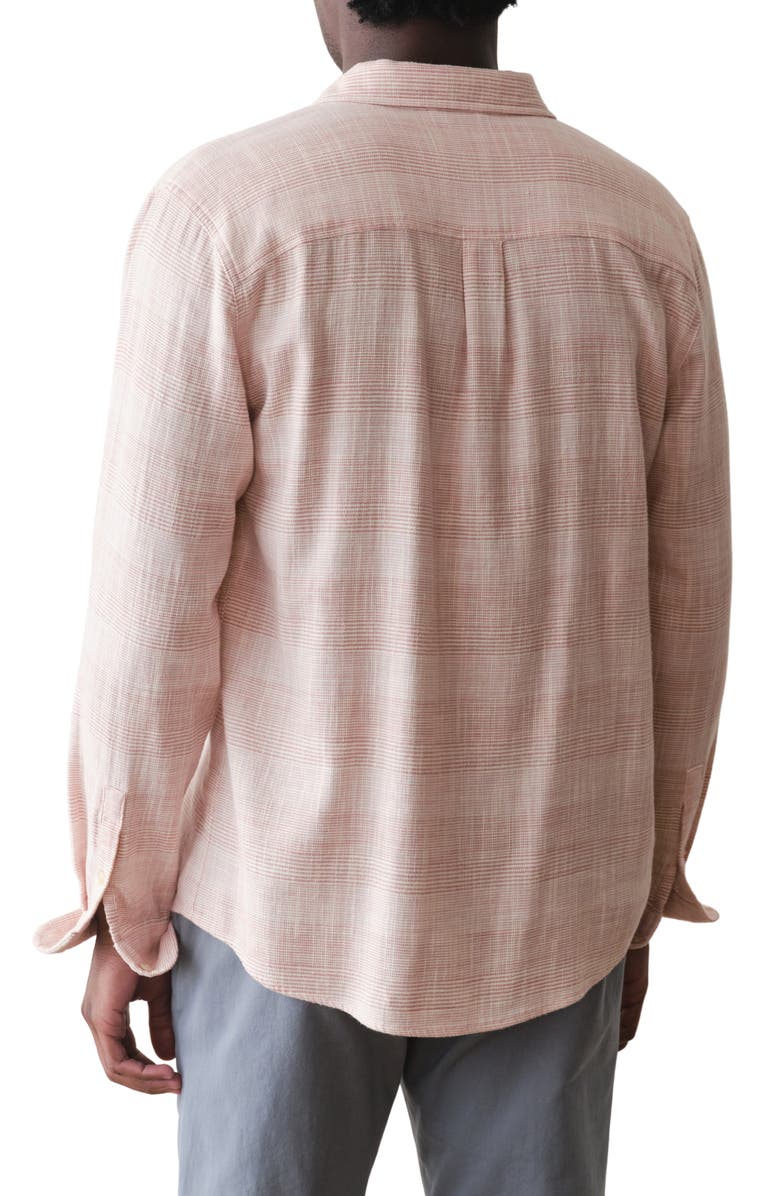 Marine Layer Classic Fit Stretch Selvedge Button-Up Shirt, Alternate, color, Warm Stripe