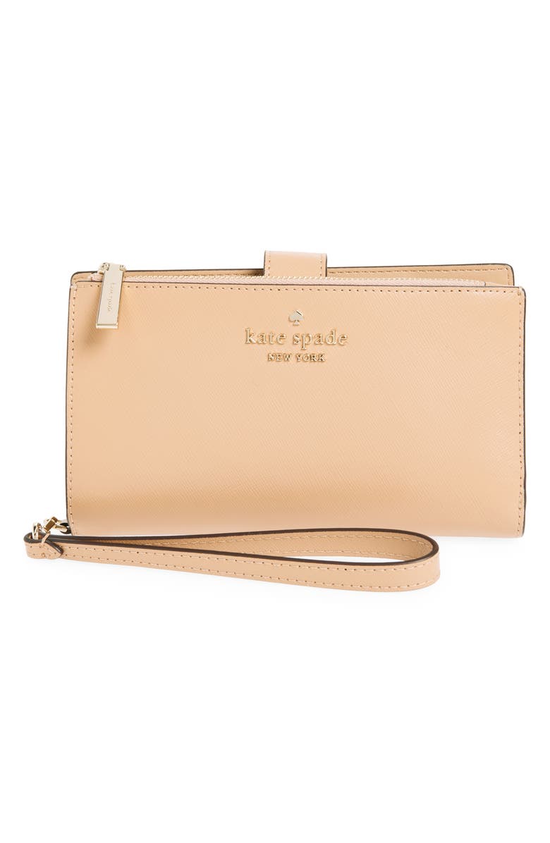 Kate Spade New York staci phone wristlet, Main, color, Light Fawn