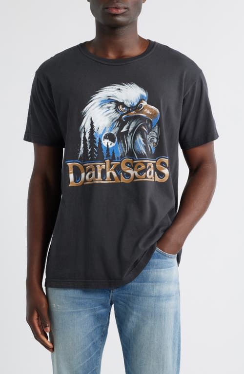 DARK SEAS Freedom Call Cotton Graphic T-Shirt in Dusty Black 
