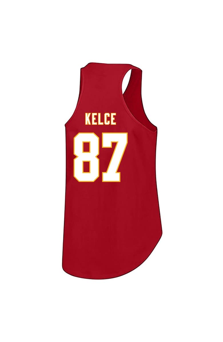 FANATICS Women's Fanatics Travis Kelce Red Kansas City Chiefs Plus Size Name & Number Tank Top, Alternate, color, Red