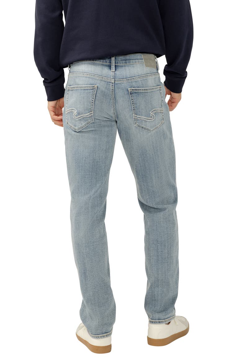 Eddie Athletic Fit Tapered Jeans, Alternate, color, BONFIRE